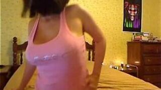 Masturbation in front of the web webcam - porn video